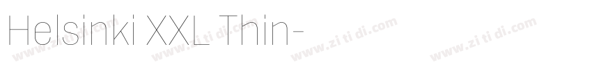Helsinki XXL Thin字体转换